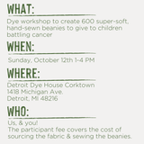 Bran Beanie Event: Pay To Play & Give It Away - Oct. 12