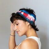 Patriotic red, white and blue bandana features of BrightlyTwisted headband